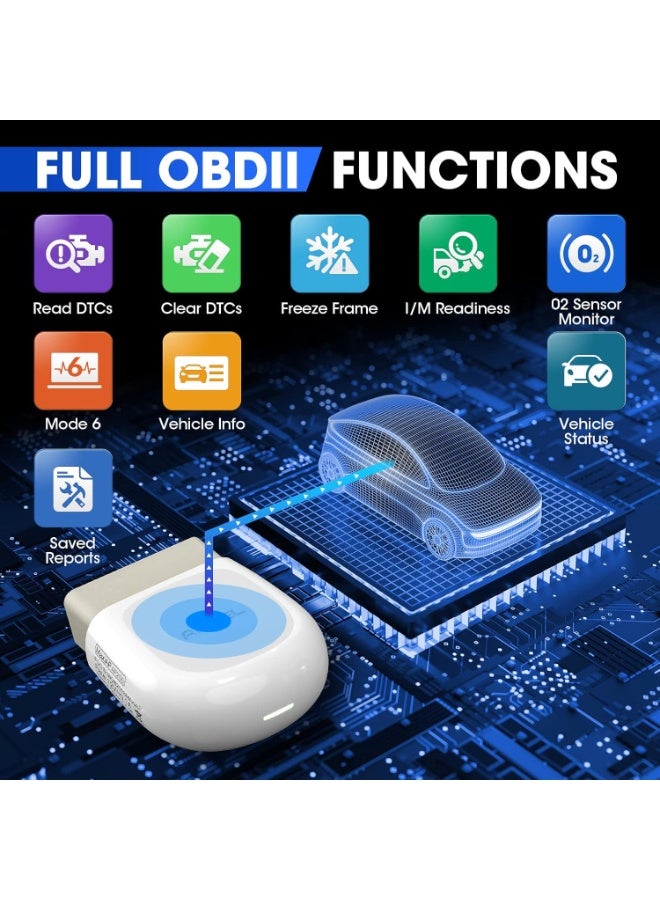 Autel AP200 Bluetooth OBD2 Scanner, Code Reader with Full Systems Diagnoses and 25 Service Functions, Vehicle Scan Tool for iPhone & Android Devices, Mini Size Version of MK808 Diagnostic - Image 5