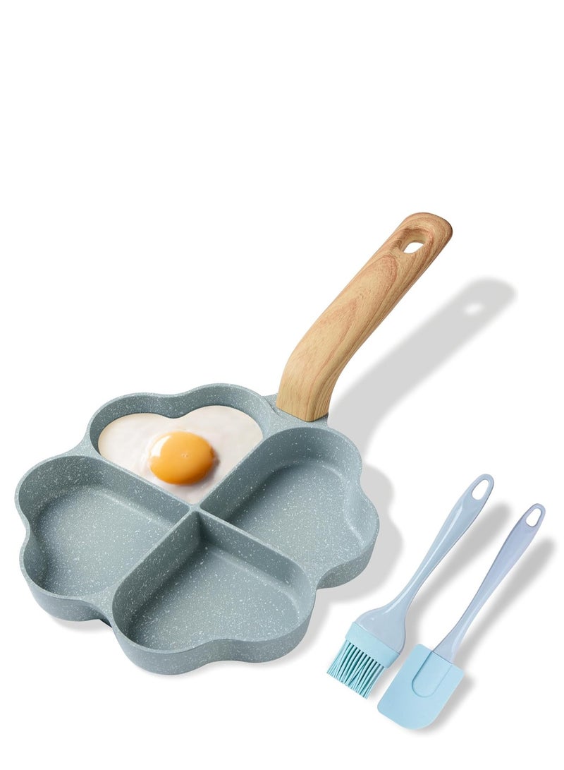 Caannasweis Egg Omelette Pan, 4-Cup Nonstick Ceramic Omelette Skillet Breakfast Frying Pan Egg Cooker Suitable for Gas Stove & Induction Cookware, PFOA PFOS Free - Image 1