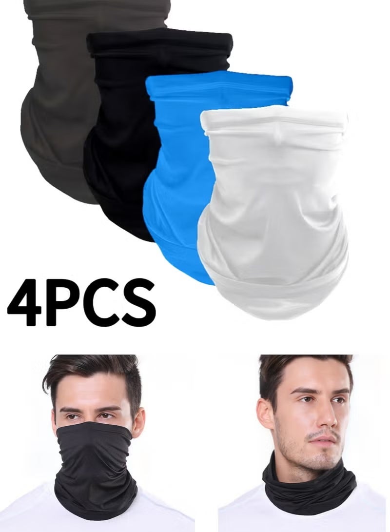 ZNARO 4 Pieces Cycling Face Mask Set, Breathable Windproof Dustproof Mask for Outdoor Riding - Image 1