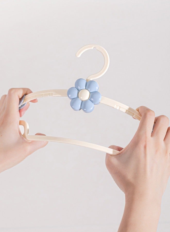 Fasola 10PCS Adjustable 11-14.7 Inches Plastic Anti Slip Baby Hangers for Closet and Nursery - Image 2