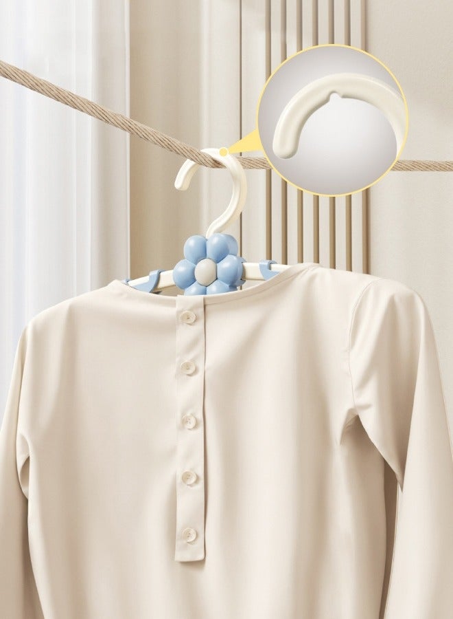 Fasola 10PCS Adjustable 11-14.7 Inches Plastic Anti Slip Baby Hangers for Closet and Nursery - Image 3