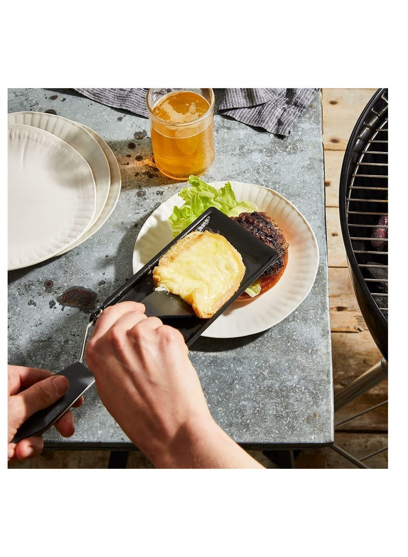 Cheese Raclette, Cheese Melter Raclette Grill, Portable Non-Stick Candlelight Raclette Pan, with Spatula and Foldable Handle, Barbecue Home Kitchen Grilling Tool, for Home Kitchen - Image 5