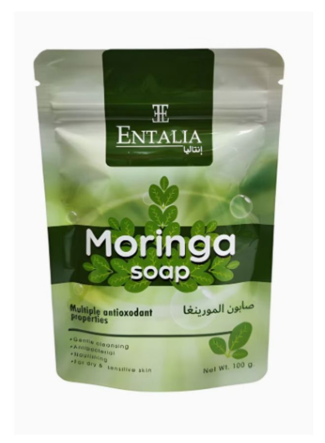 ENTALIA Thai Moringa Soap To Cleanse And Soothe Dry And Sensitive Skin Nourishing And Antibacterial 100g - Image 1