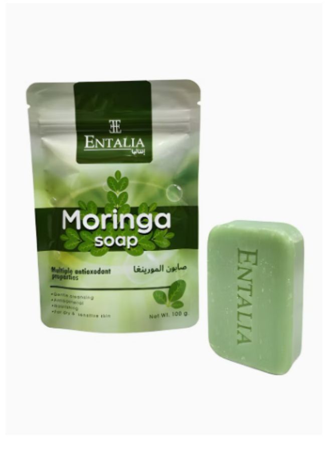 ENTALIA Thai Moringa Soap To Cleanse And Soothe Dry And Sensitive Skin Nourishing And Antibacterial 100g - Image 3