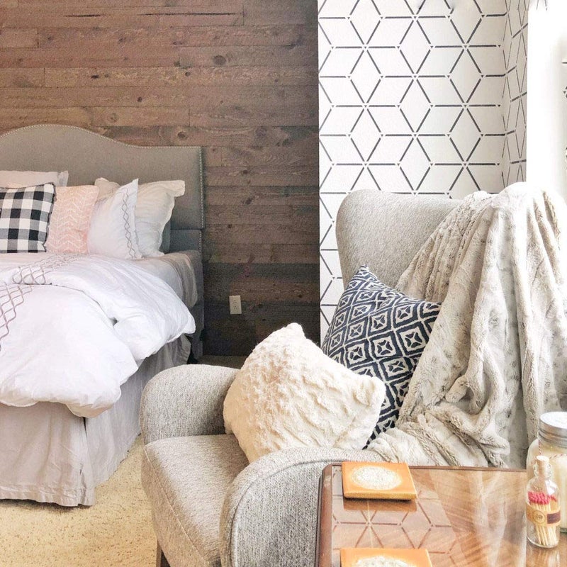 STENCILITÂ® Rhombus Wall Stencil for Painting - 2 Pack of 17x32 in Stencil, Geometric Stencils for Painting Large Pattern, Large Wall Stencils - Image 5