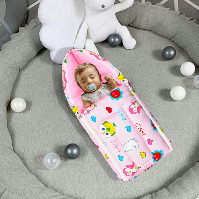 ParentsLap Gem Baby Sleeping Bag Cum Carrying Bag (Pink) - Image 2