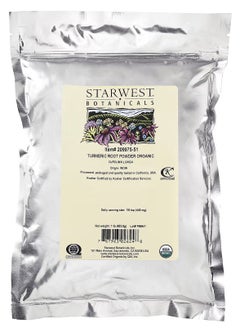 Starwest Botanicals Starwest Botanicals, Turmeric Root Powder Organic, 1 lb (453.6 g)  - Image 1