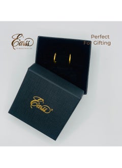 1/2 Hoop Gold Post Earring | Stainless Steel | 18K Gold Plated - pzsku/Z3D5334339D3F79A182D2Z/45/_/1735986262/9db481d7-e1c6-4298-a0cc-394150d482ce