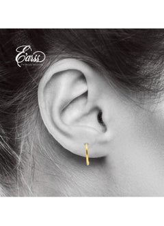 1/2 Hoop Gold Post Earring | Stainless Steel | 18K Gold Plated - pzsku/Z3D5334339D3F79A182D2Z/45/_/1735986263/74b5f07e-1ccb-4e83-a36f-1f544a235ee3