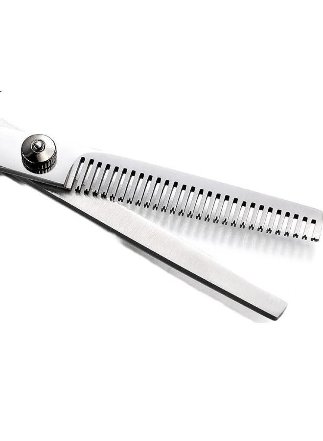 Qiman Hairdressing Scissors Haircutting Thinning Teeth Shears Flat Shears Hairdressing Artifact Haircutting Bangs Professional Adult Children Haircutting Scissors Set Qm01A Double Scissors - Image 3