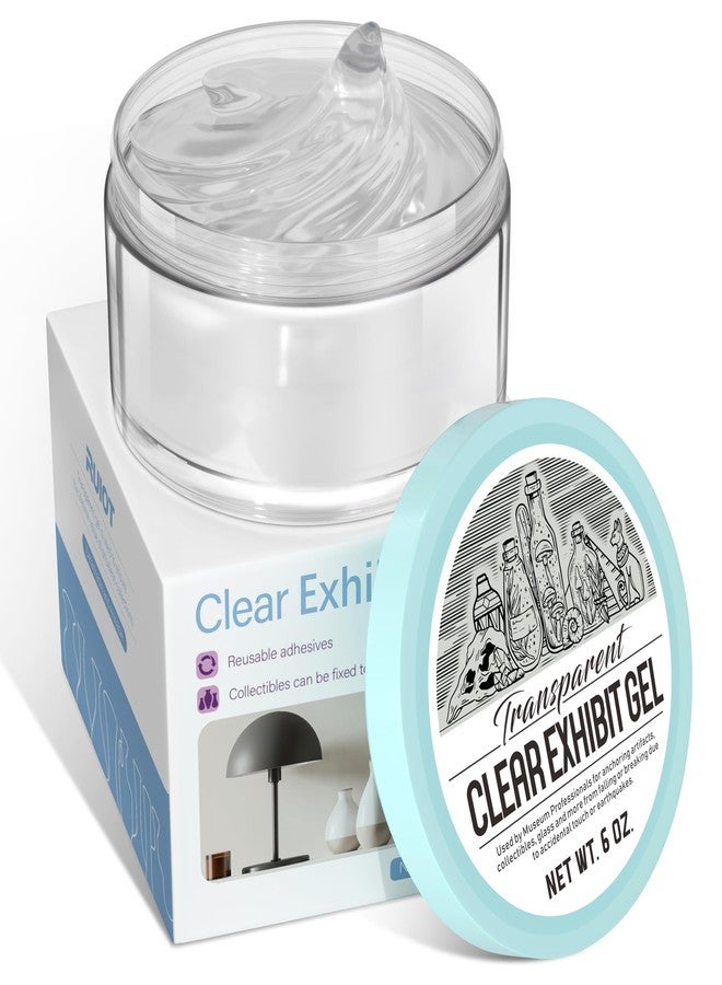 Ruiot 6 oz Display Gel Museum Display Removable Clear Display Wax Reusable Display Putty for Antique, Glass, Ceramic and Action Figures - Image 1