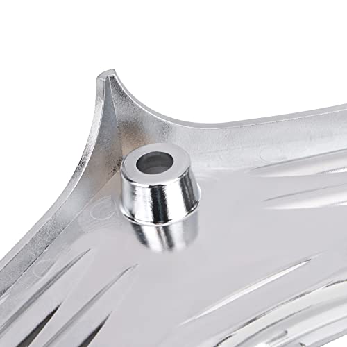 XMMT Motorcycle Chrome Cylinder Base Cover Compatible for 2000-2006 Harley Softail, 1999-2006 Touring Electra Road Glide FLHT FLHR FLTR, 1999-2005 Dyna FXDWG - Image 5