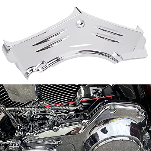 XMMT Motorcycle Chrome Cylinder Base Cover Compatible for 2000-2006 Harley Softail, 1999-2006 Touring Electra Road Glide FLHT FLHR FLTR, 1999-2005 Dyna FXDWG - Image 2