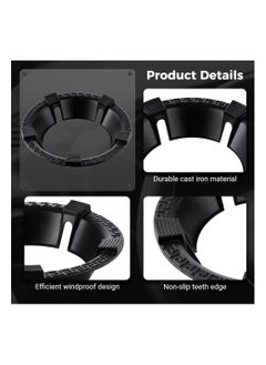 Cast Iron Wok Support Ring Universal Non-Slip Carbon Steel Wok Pan Windproof Gather Fire Cast Iron Burner Ring for Gas Stove Rack Pot Pan Holder Energy-Saving Wok Stand 5-Claw Racks or Grate - pzsku/Z3D53554185B1C48C5F6CZ/45/_/1723107484/bef66849-82aa-4a71-bf99-4c2eccb4b52f