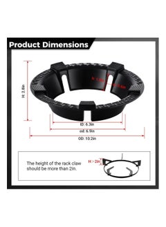 Cast Iron Wok Support Ring Universal Non-Slip Carbon Steel Wok Pan Windproof Gather Fire Cast Iron Burner Ring for Gas Stove Rack Pot Pan Holder Energy-Saving Wok Stand 5-Claw Racks or Grate - pzsku/Z3D53554185B1C48C5F6CZ/45/_/1723107485/0e3b1ffd-b773-468f-b254-4d3838e07855