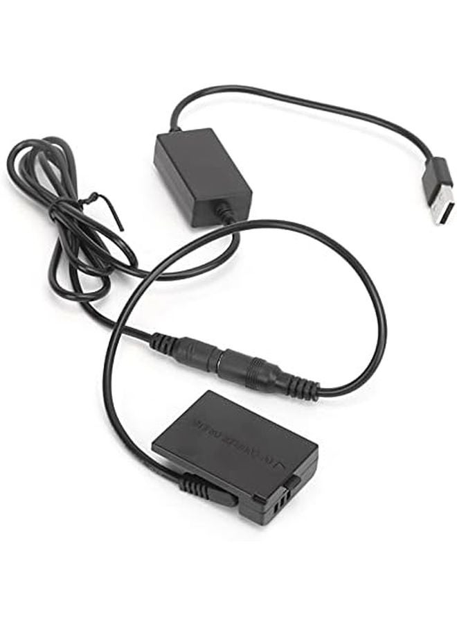 محول التيار المستمر USB بطارية وهمية LPE10 لـ Canon 1100D 1200D 1300D 1500D 3000D مع كابل USB - Image 1