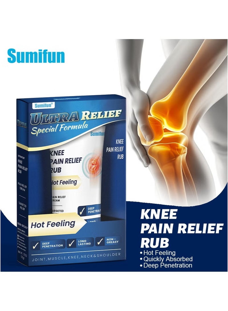 Sumifun Knee Joint Care Cream, Relieves Knee Pain and Discomfort, Natural Herbal Extract 50g - Image 1
