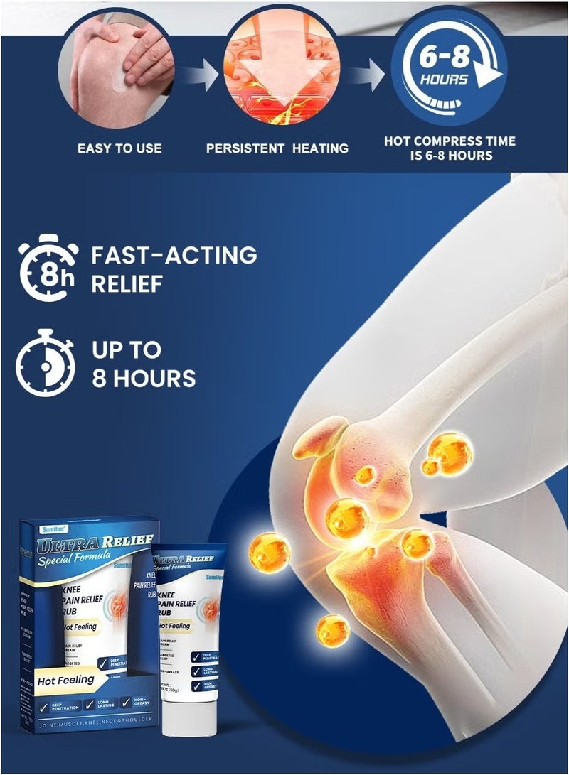 Sumifun Knee Joint Care Cream, Relieves Knee Pain and Discomfort, Natural Herbal Extract 50g - Image 2