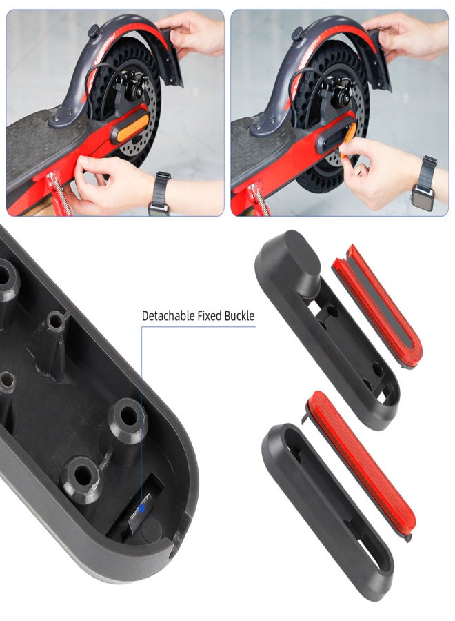 Ulip Rear Shock Absorber Electric Scooter Suspension Kit with Remote Control LED Taillight Rear Mudguard Wheel Hub Decorative Cover Compatible with Pro/Pro2 Scooters - Image 4