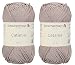 Set of 2 Skeins SMC Catania Originals 100 Mercerized Cotton Yarn Total 352 Oz Each 176 Oz 50g 136 Yrds 125 m Amigurumi Yarn FineSport 2 406 MUD - Image 2