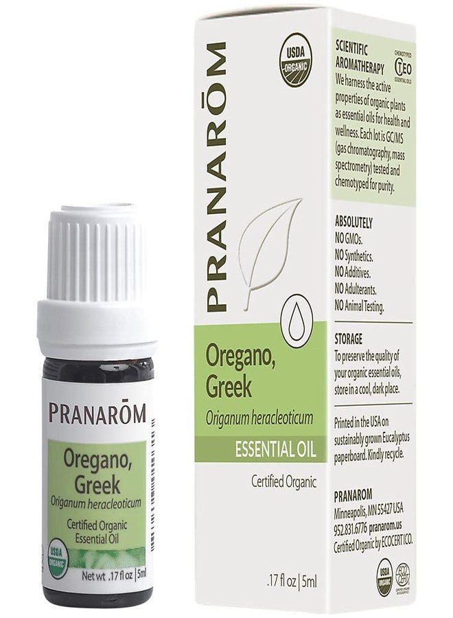 PRANAROM Oregano, Greek 100 Organic Essential Oil (.17 Fluid Ounces) - Image 1