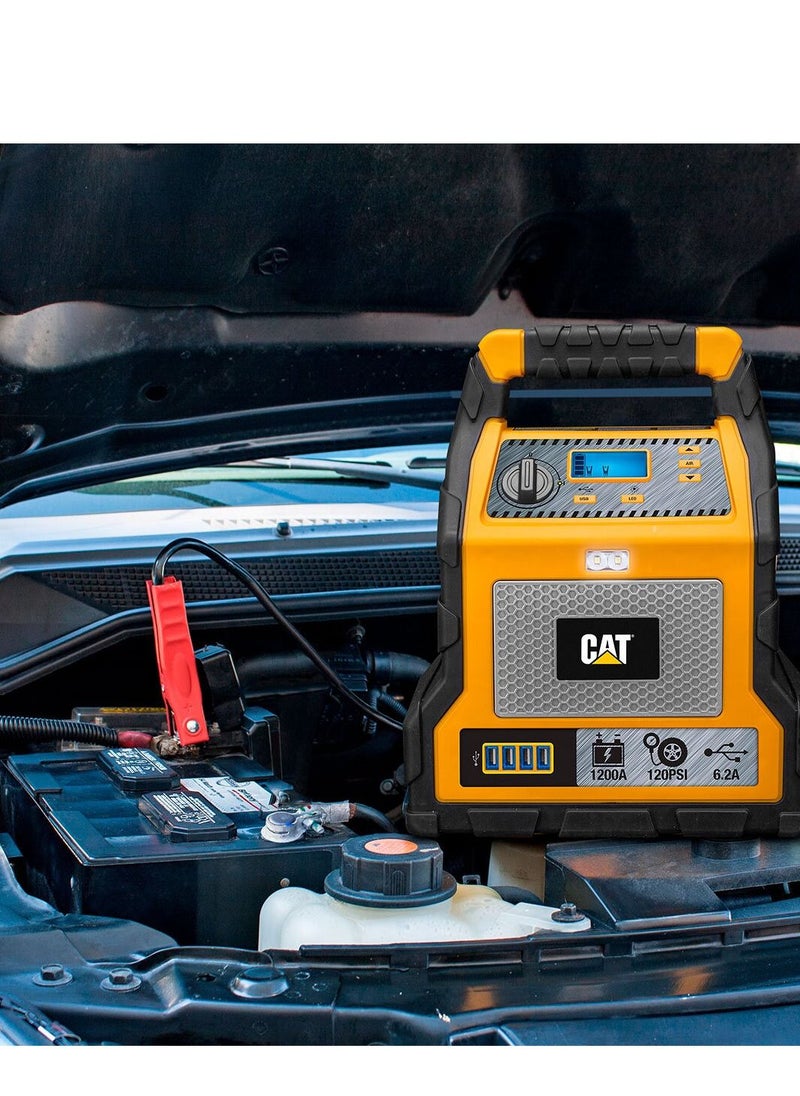 CAT - 1200 Peak Amp Professional Power Station With  Jump Starter And Compressor CJ1000DXTUK - Image 1