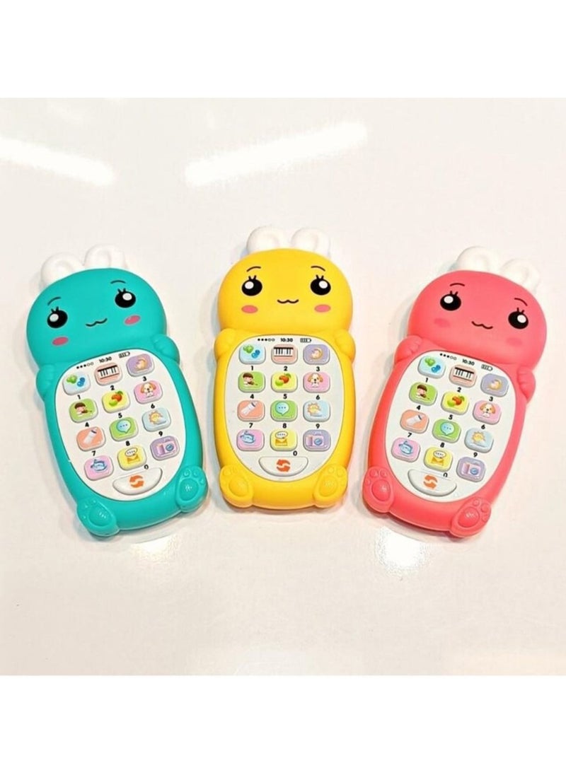Generic Musical phone for children in the shape of a rabbit. It gives the child enjoyable times and develops his mental skills. It is suitable for boys and girls over 18 months old.  - Image 3