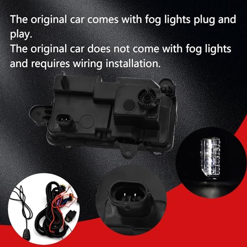 SINYATO INDUST LED Fog Lights for 2019 2020 2021 2022 GMC Sierra, Bumer Driving Fog Lamps Assembly Replacement, DOT Certified (1 pair) - Image 4