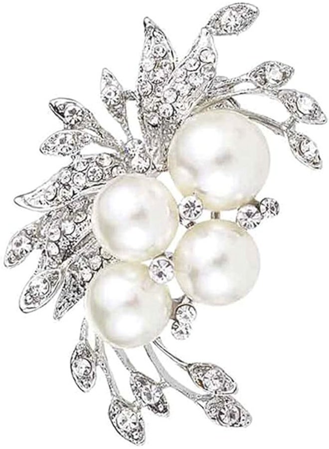 Diamond Brooch Pin Badge - Fashion Crystal Scarf Brooches for Women - Elegant Jewelry Pins - Convenient and Attractive - Image 1