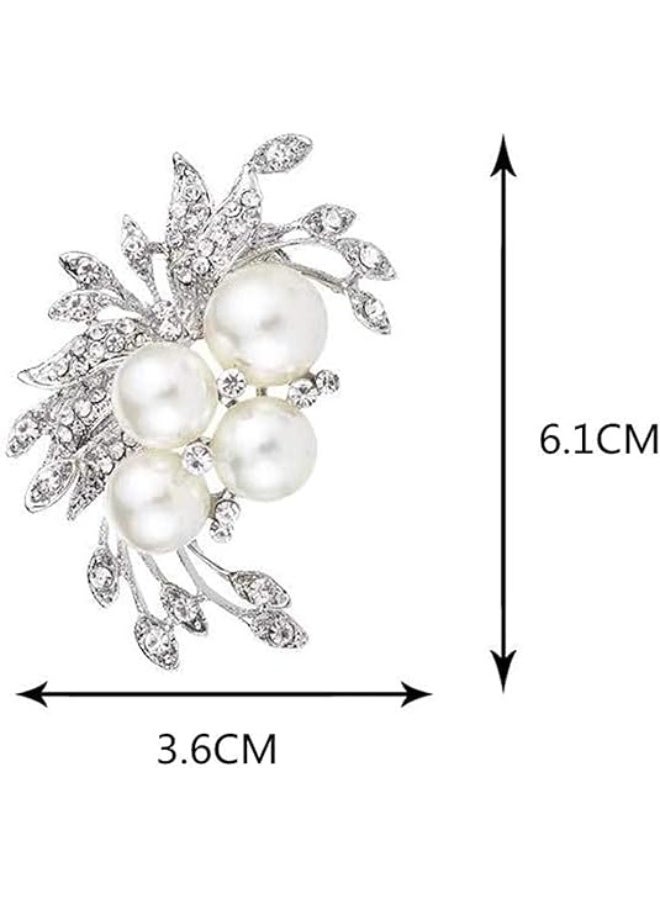 Diamond Brooch Pin Badge - Fashion Crystal Scarf Brooches for Women - Elegant Jewelry Pins - Convenient and Attractive - Image 4