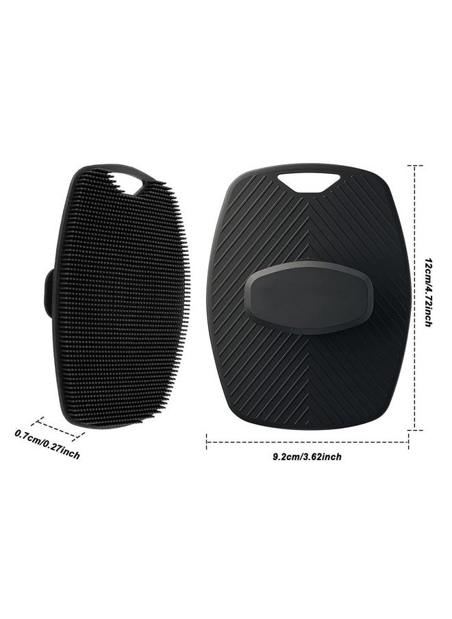 Valkyrie Silicone Body Scrubber,Shower Scrubber For Nourishing Cleaning & Exfoliating Your Skin Lather Boosting Bristles With Ergonomic No-Slip Handle, Body Exfoliator For Men And Women (Bbb)  - Image 3