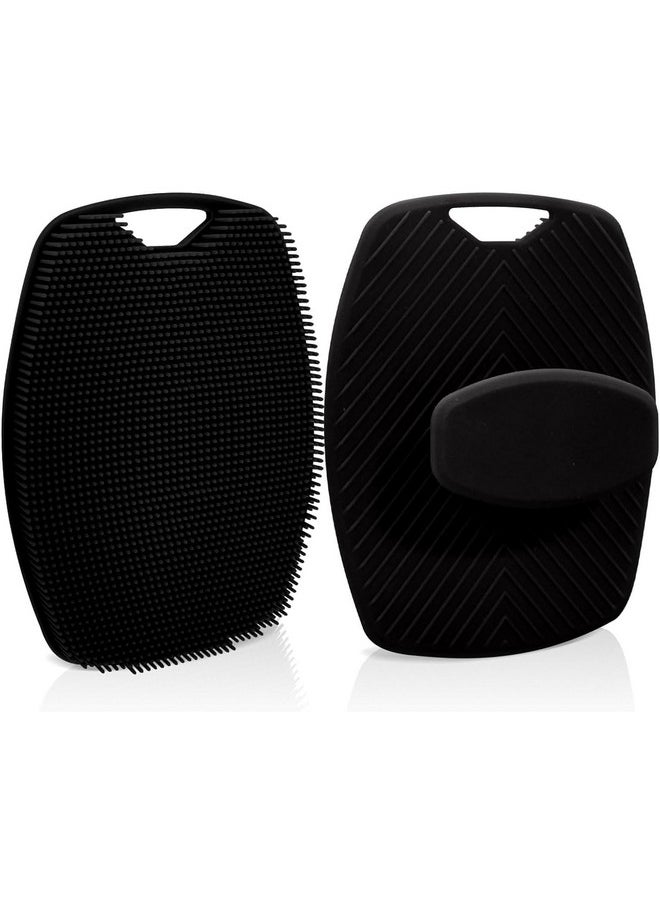 Valkyrie Silicone Body Scrubber,Shower Scrubber For Nourishing Cleaning & Exfoliating Your Skin Lather Boosting Bristles With Ergonomic No-Slip Handle, Body Exfoliator For Men And Women (Bbb)  - Image 1