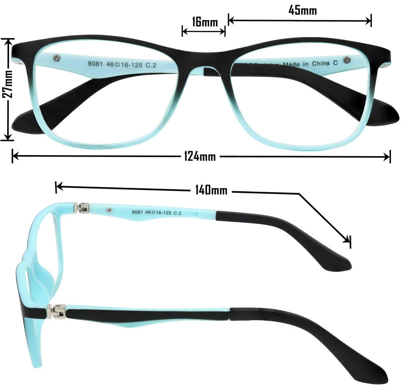 Yogo Vision Kids Blue Light Blocking Glasses Computer Eyeglasses Boys Girls Square Frames Anti Strain Reduce Glare (1 Pack) - Image 3
