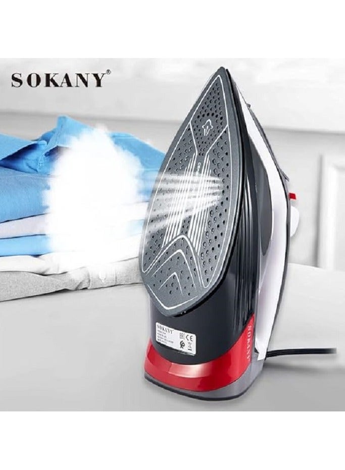 sokany SOKANY SK-285 Steam Iron 2600 W/300Ml Water Tank Ceramic Soleplate - Image 3