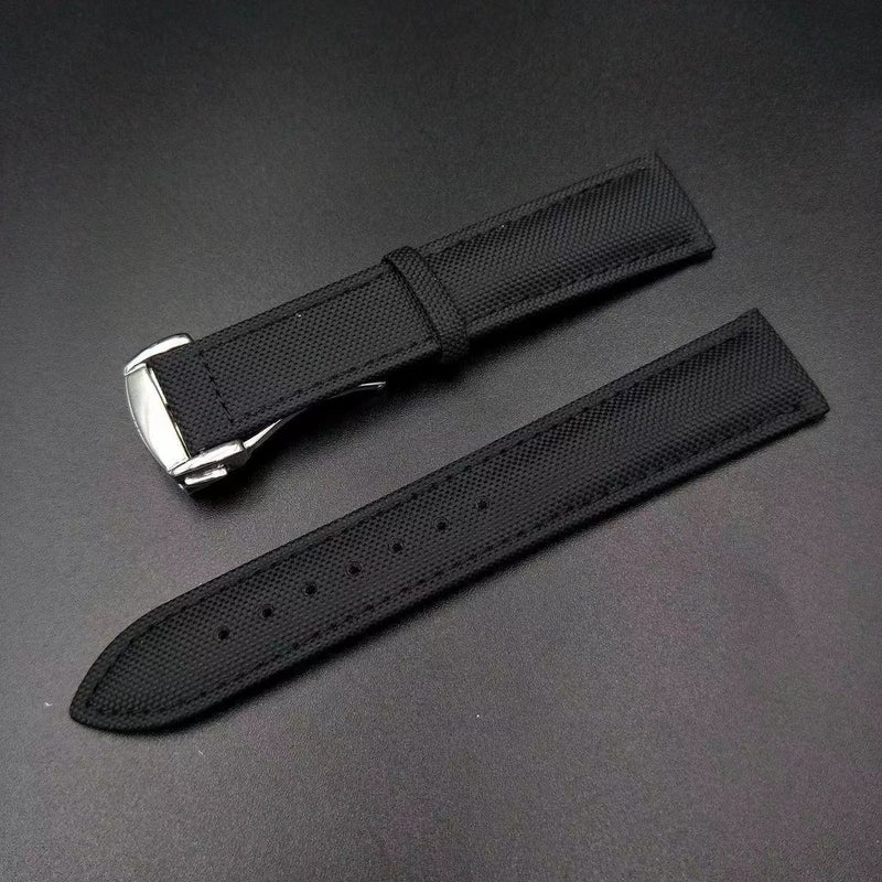 Bluejw New Style Sport Watch Strap Canvas Leather Sailcloth Watch Band - Replaceable Watch Straps - Image 1