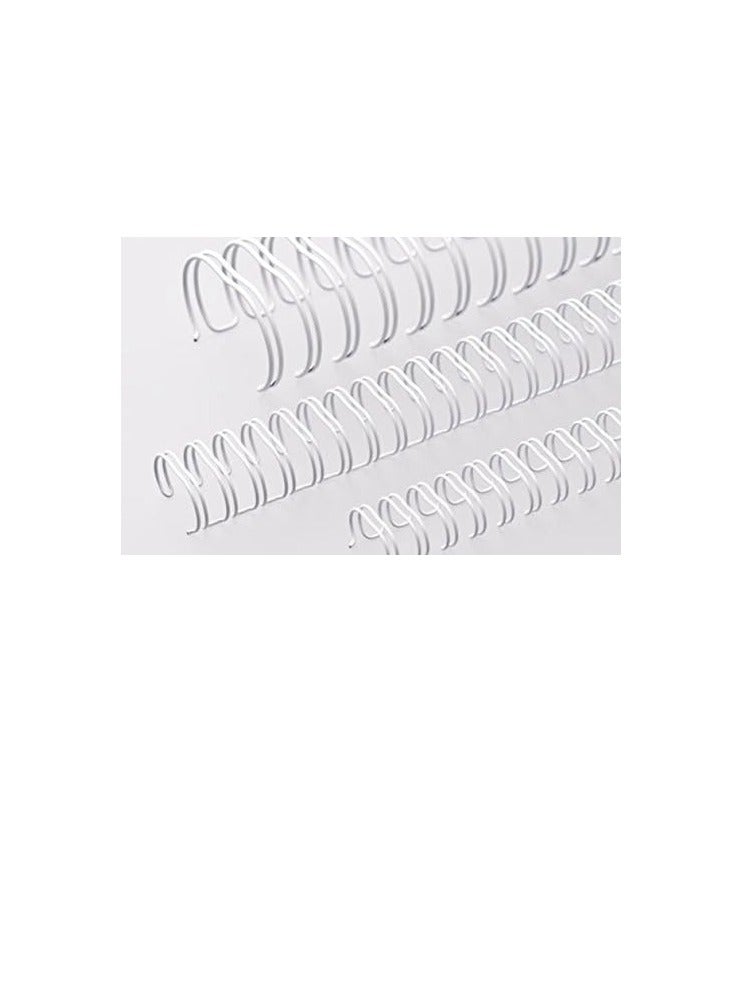 RENZ 100-Pieces Binding Wire A4 3:1 12.7mm 1/2" White - Image 1