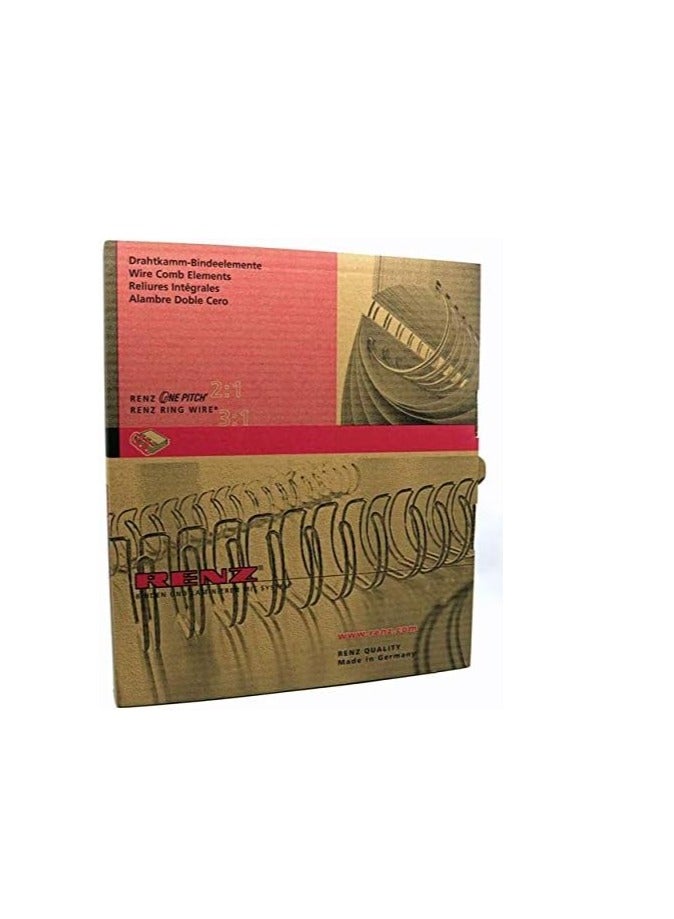 RENZ 100-Pieces Binding Wire A4 3:1 12.7mm 1/2" White - Image 2