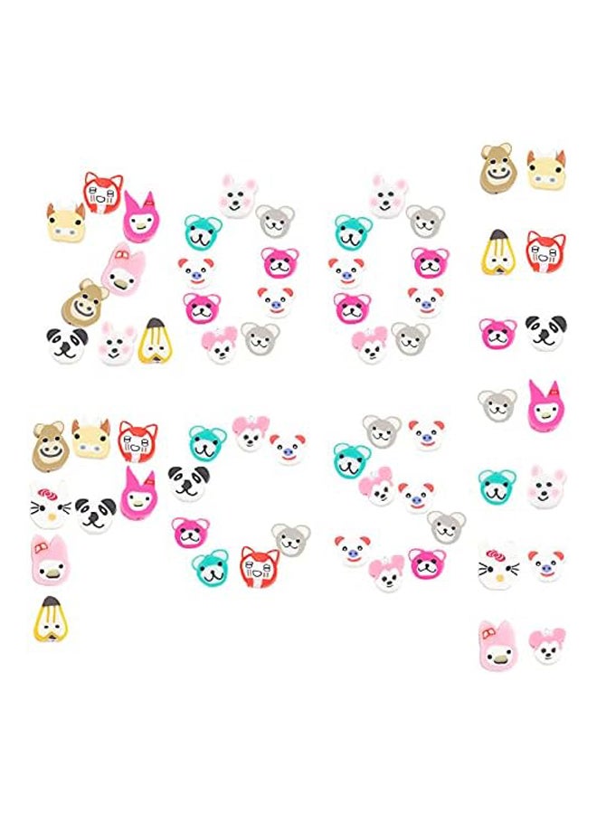 1 صندوق 200 قطعة حبات الطين بوليمر الحيوان الملونة - Image 2