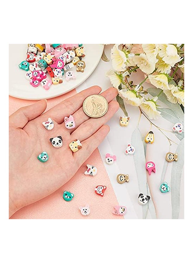 1 صندوق 200 قطعة حبات الطين بوليمر الحيوان الملونة - Image 4