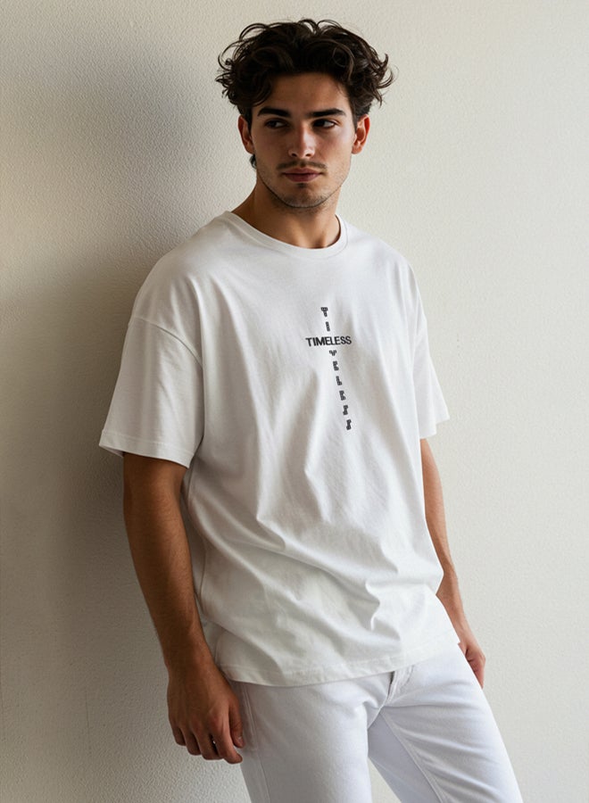 trendyol Men's White T-shirt - Image 1