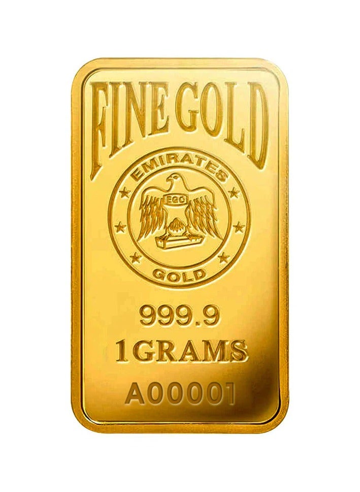 Emirates Gold Emirates Gold 1g Fine Gold Bar - 24k (999.9 Purity)  - Image 3