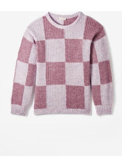 JUNE June Boy Kere Patterned Sweater Lilac  - Image 1