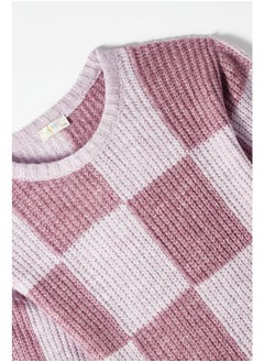 JUNE June Boy Kere Patterned Sweater Lilac  - Image 3