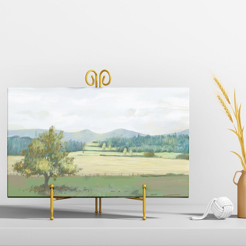 SVENJBB Plate Stand and Holder Display Stand 12 Inch, Gold Iron Picture Frame Stand for Display, Collapsible and Portable Easel Stand for Table (1 Pack) - Image 4