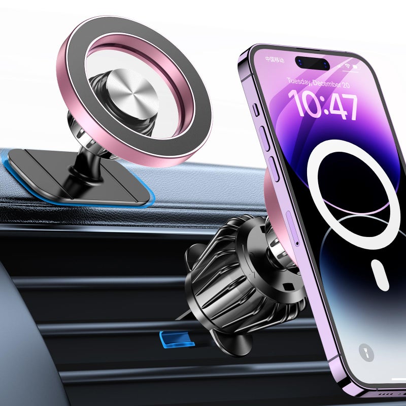 Kaistyle for Magsafe Car Mount20 Strong MagnetsMagnetic Phone Holder for Car Phone Holder Mount Dash Mounted Holders Cell Phone Holders for Your Car Accessories for Women Men for iPhone 17 16 15 14