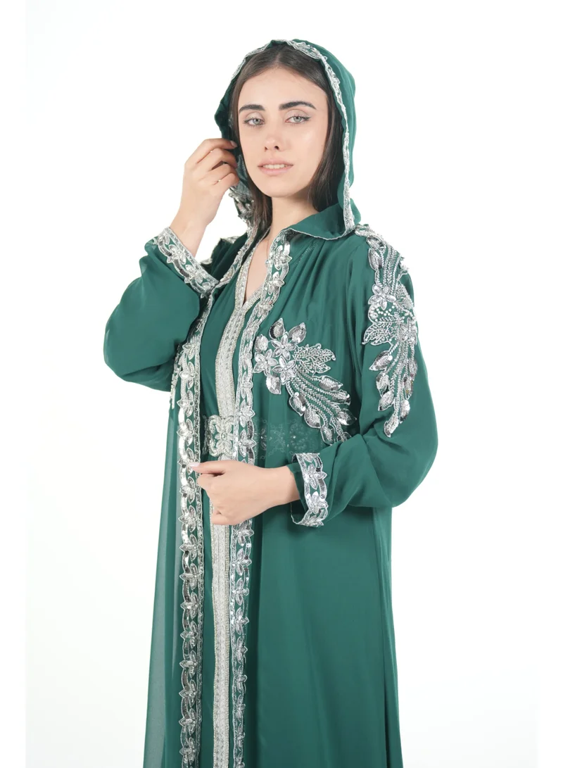 AL BENT AL SHARQIEH embroidered kaftan dress jalabia