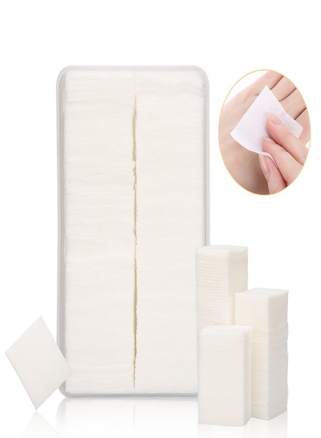 Cayanmydery 1000Pcs Ultra Thin Makeup Remover Cotton Pads for Facial and Eyes, Nail Wipes Nail Art Gel Polish Remover Pads, Square, Soft and Lint-Free - Image 2