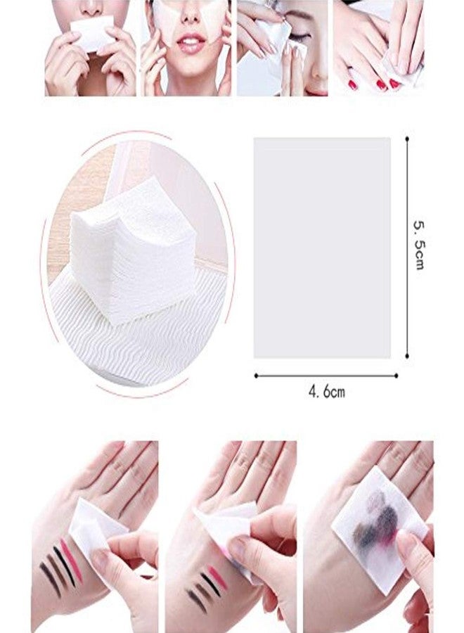Cayanmydery 1000Pcs Ultra Thin Makeup Remover Cotton Pads for Facial and Eyes, Nail Wipes Nail Art Gel Polish Remover Pads, Square, Soft and Lint-Free - Image 3