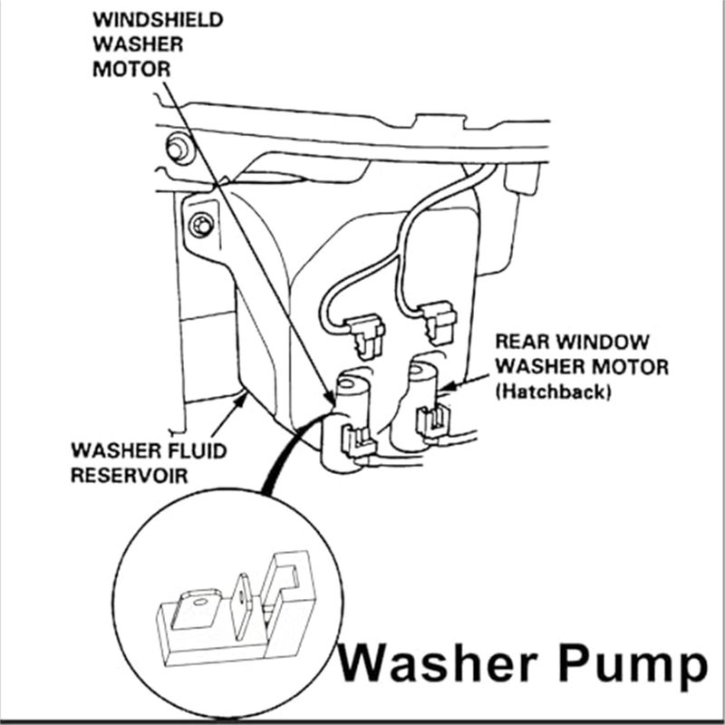 Wivplex Front Windshield Washer Pump for Subaru - Image 3