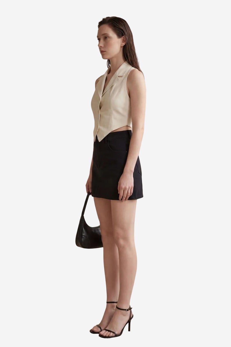MY FASHION Sleeveless Buttoned Waistcoat with Back Detail - Image 4